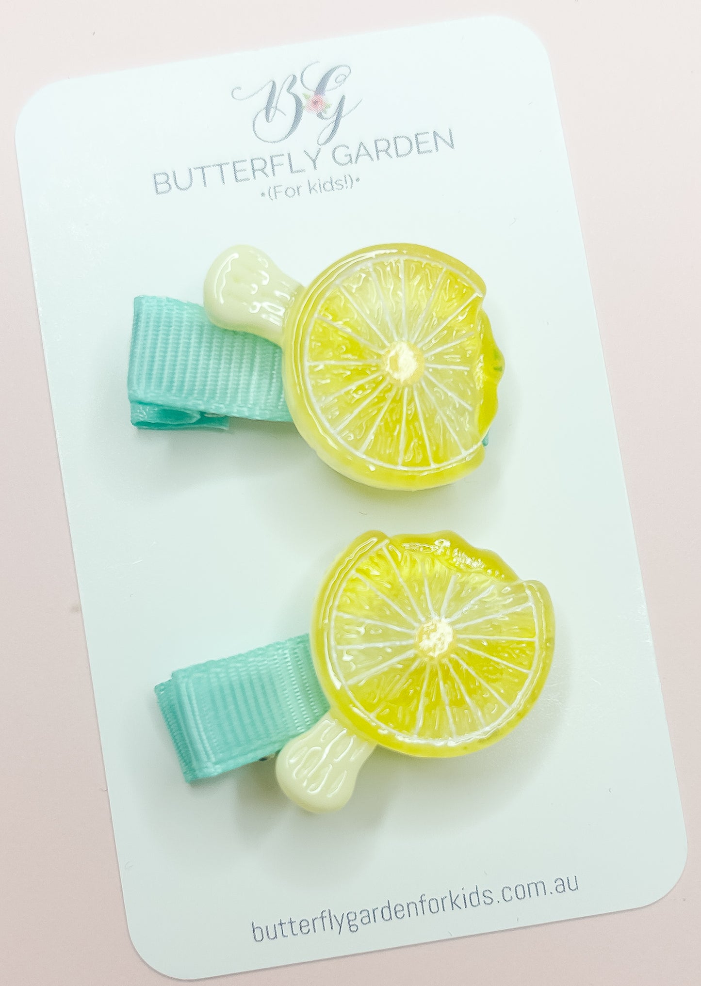 Lemon Sherbet Popsicle fringe hair clips