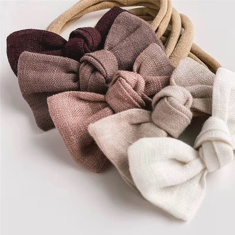 Parker bow headbands - 9 colours