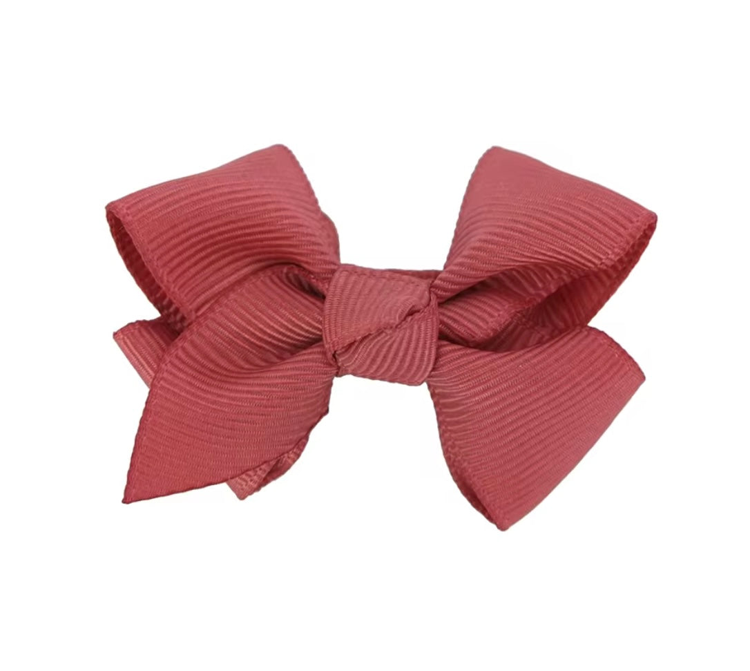 Eden Mini Bow hair clips - 13 colours to choose from