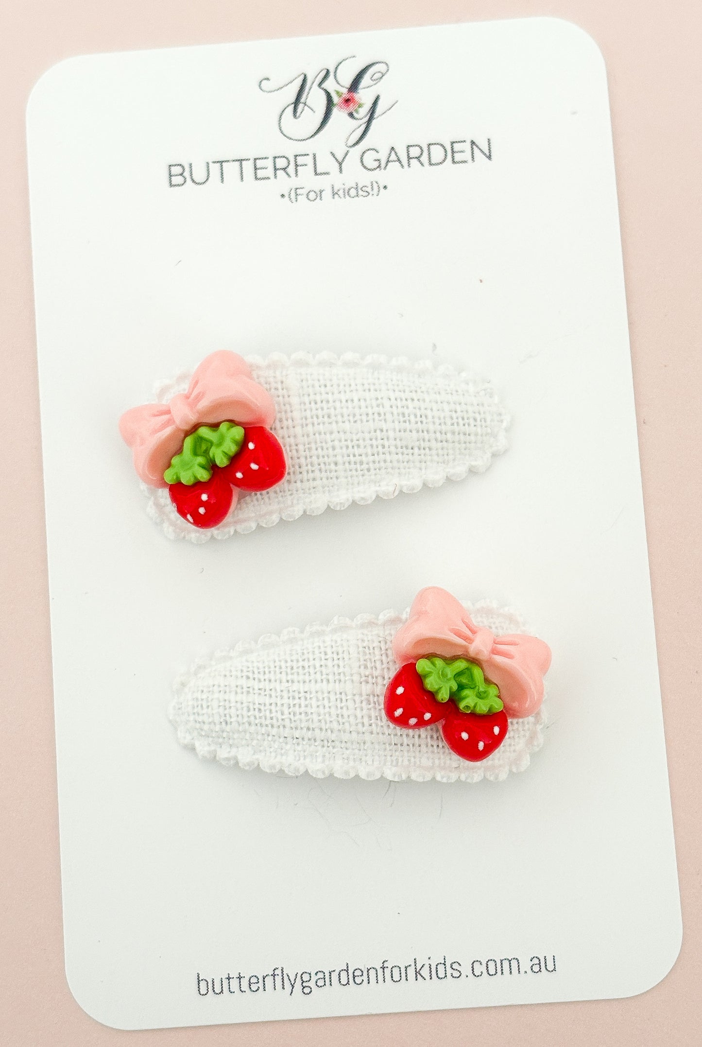 Berries & Bows baby nonslip clip pair