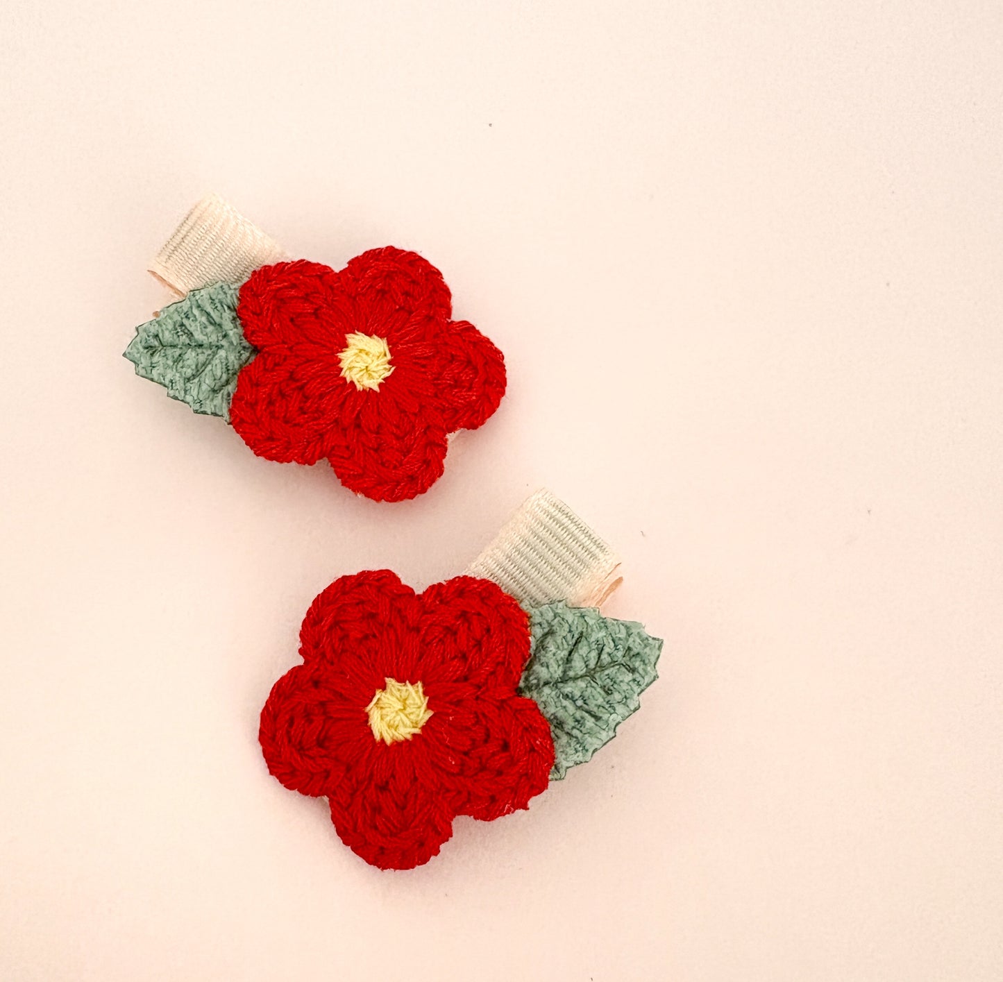 Joyful Bloom hair clips or petite hair tie pair