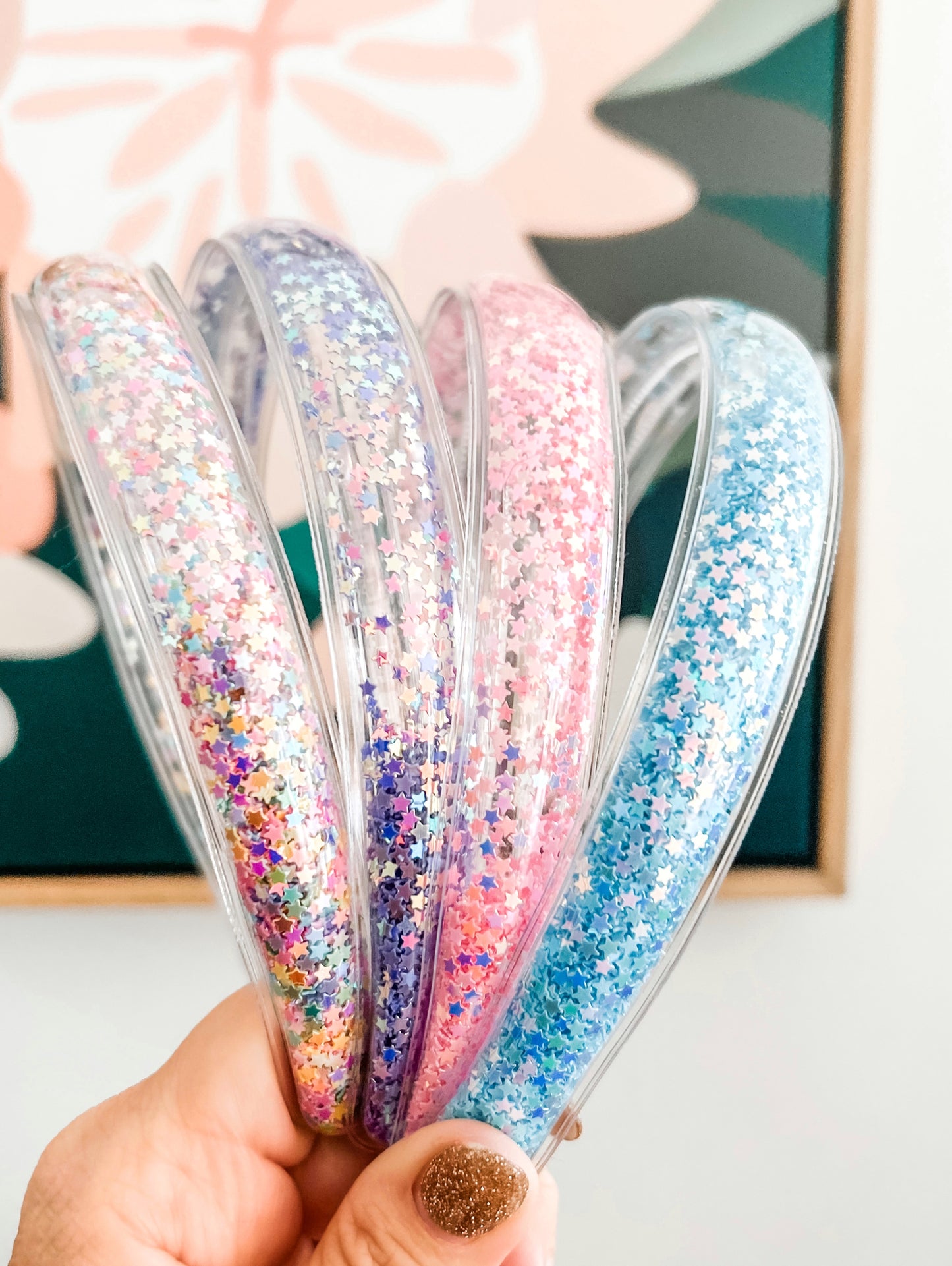 Sequin Stars solid headband - 3 new colours!