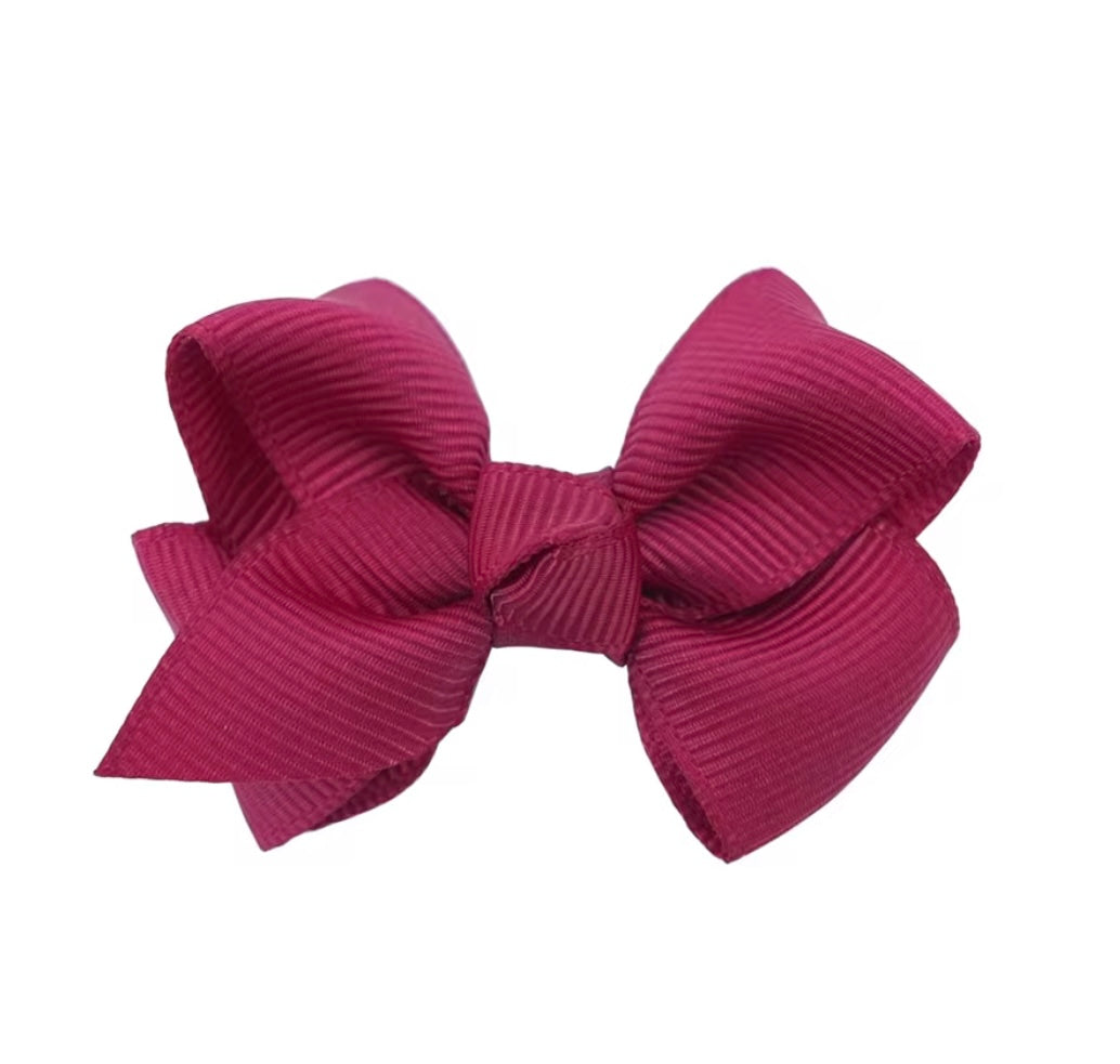 Eden Mini Bow hair clips - 13 colours to choose from