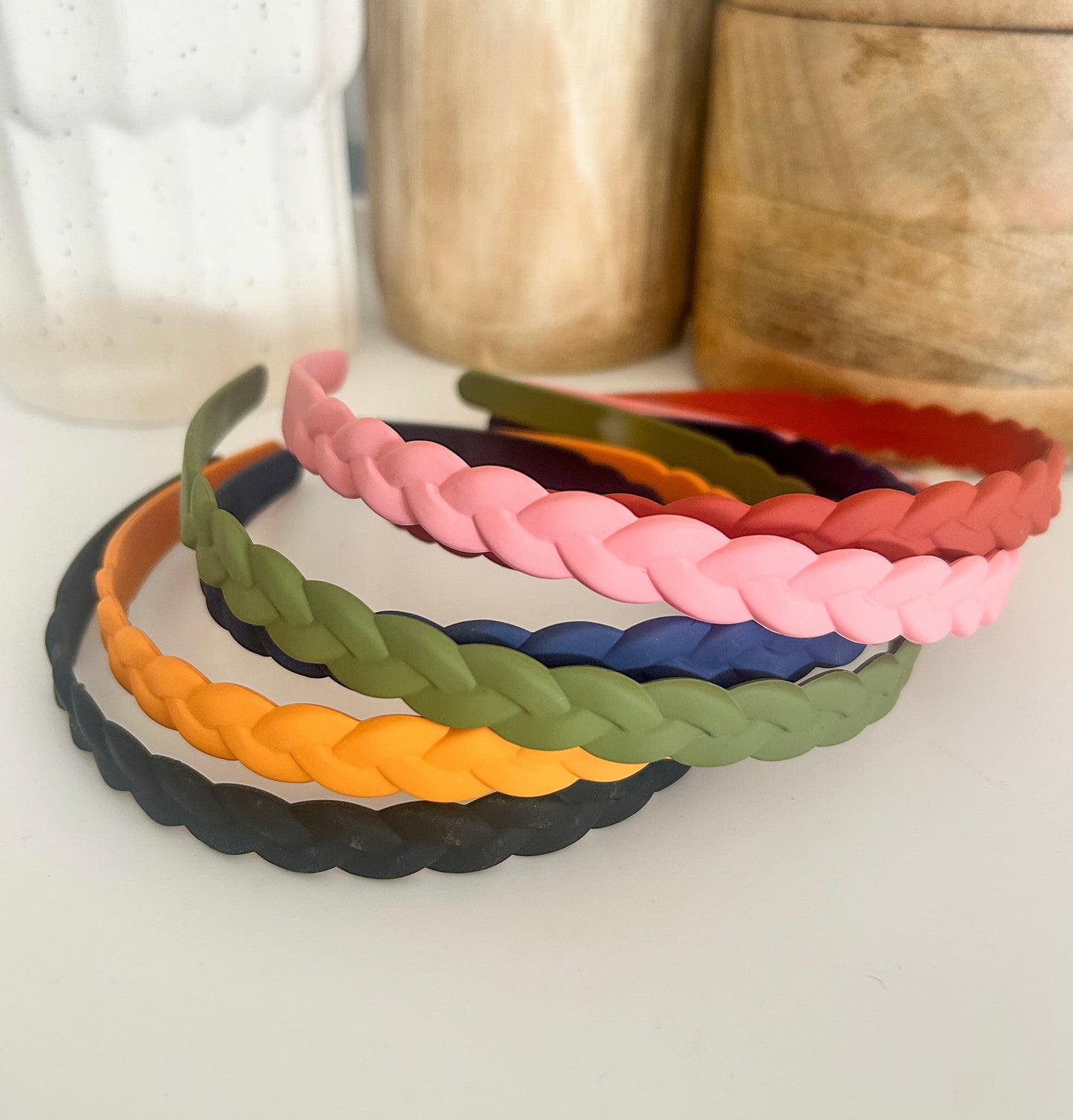 Braided headbands, Summer Fruits collection- 6 colours to choose from