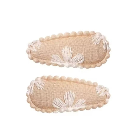 Cashmere Embroidered Mini Cotton Snaps
