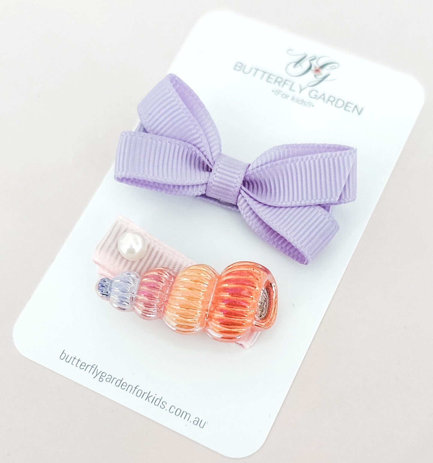 Enchanted Seashell Fringe clip duo