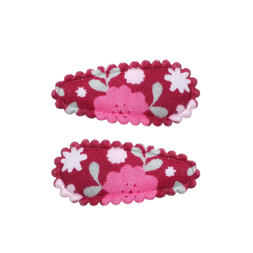 Red floral Mini Cotton Snaps