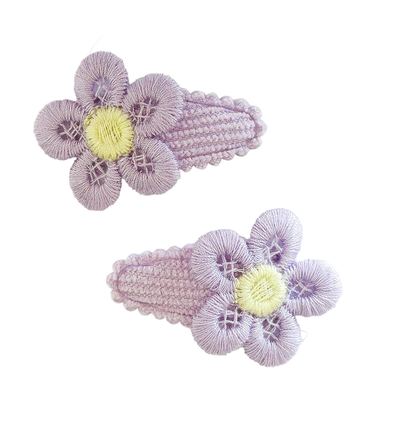 Lilac Daisies baby nonslip clip duo