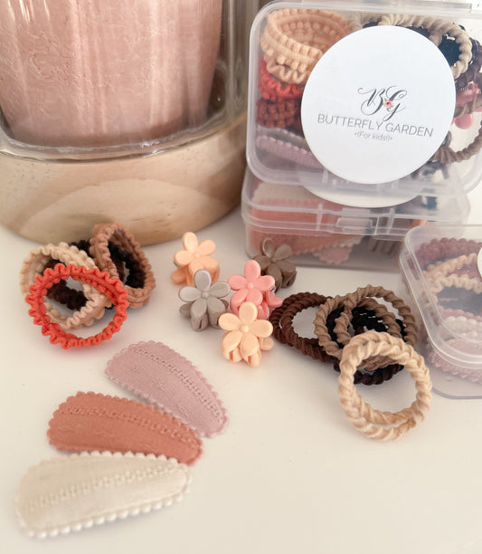Mini Confetti kids accessory pack - Neutrals