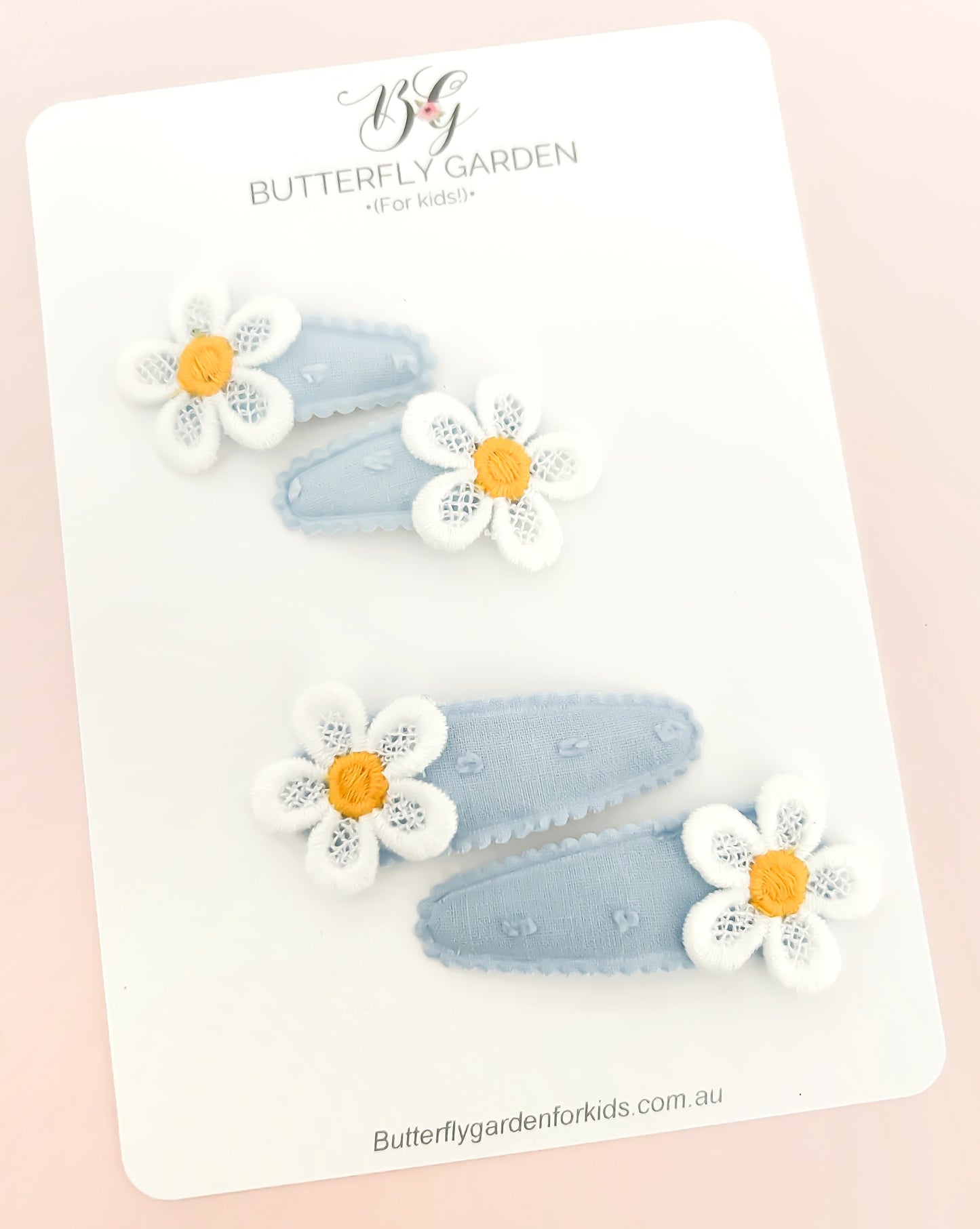Sunlit Blooms Fabric Snap clip duo