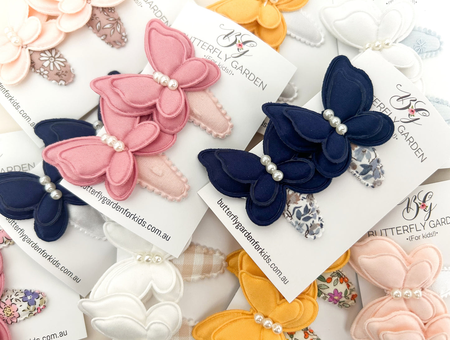 Maeve White baby nonslip clip duo - 2 colours options!