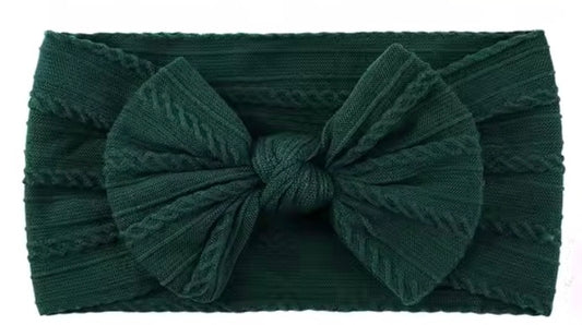Merry & Bright headbands/wraps - Red Check, White or Forrest Green