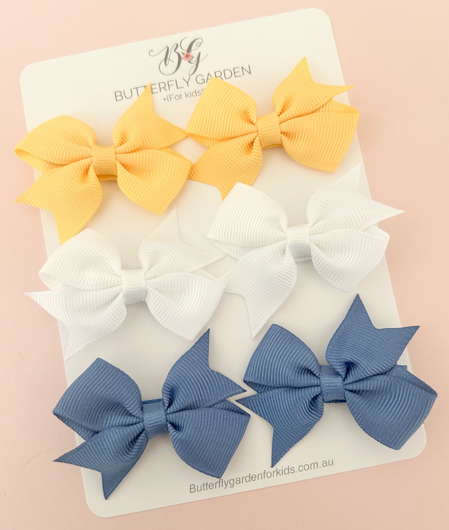 Mini Grace Bows Twinset - nonslip clips Essentials pack - Coastside