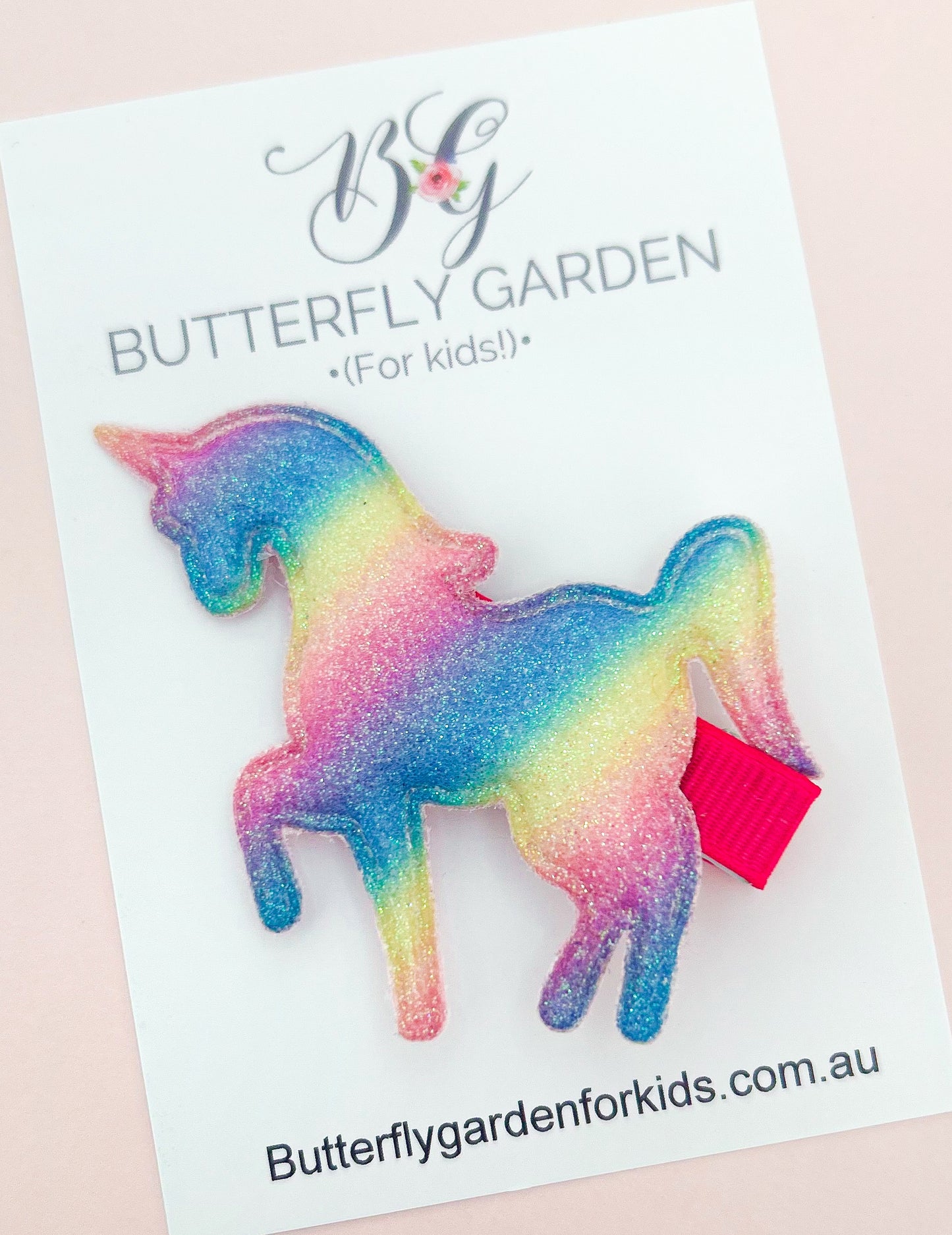 Rainbow Unicorn nonslip girls clip