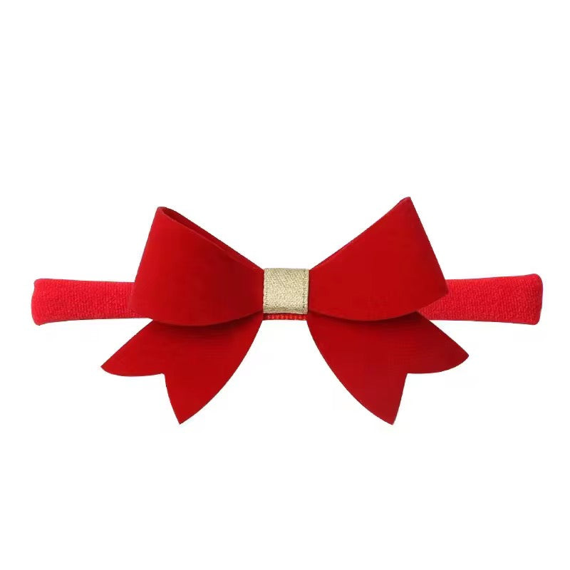 Luxe Velvet bow stretch headband