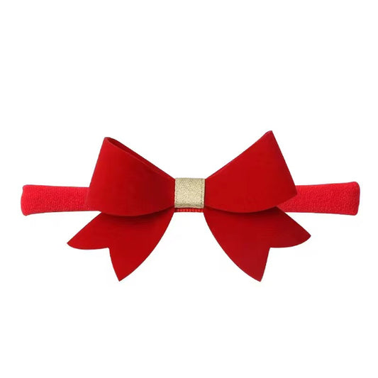 Luxe Velvet bow stretch headband
