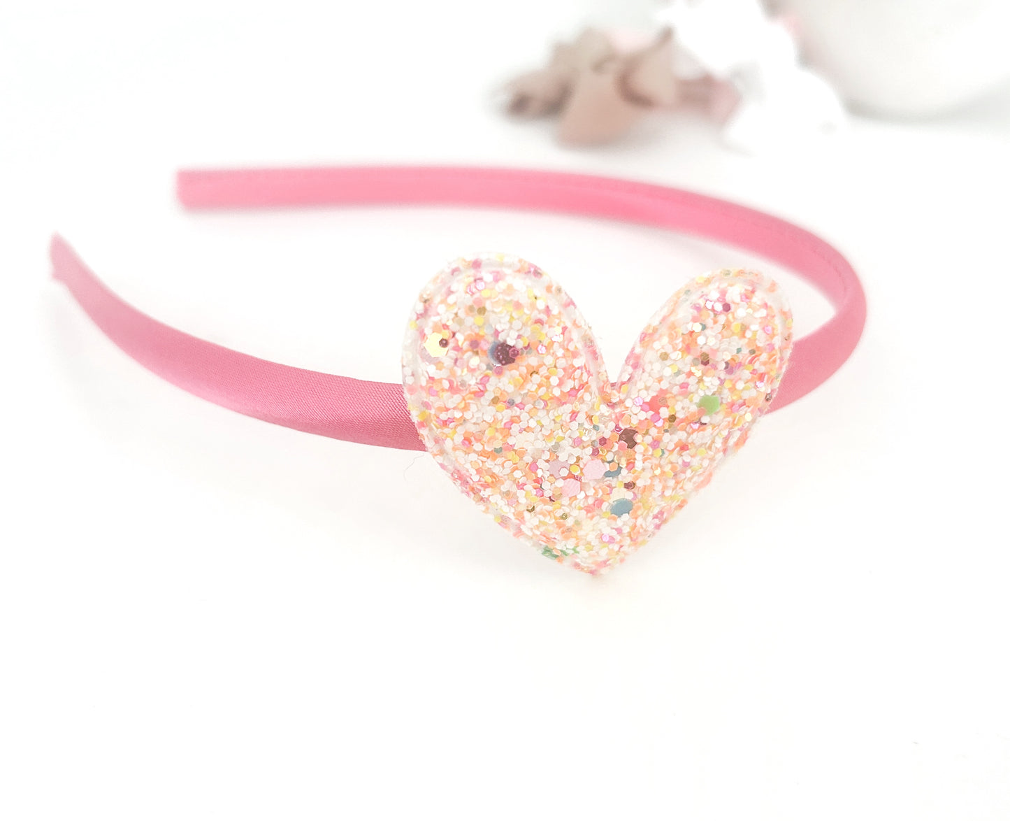 Shimmer Heart solid headband