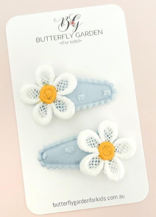 Sunlit Blooms baby nonslip clip duo