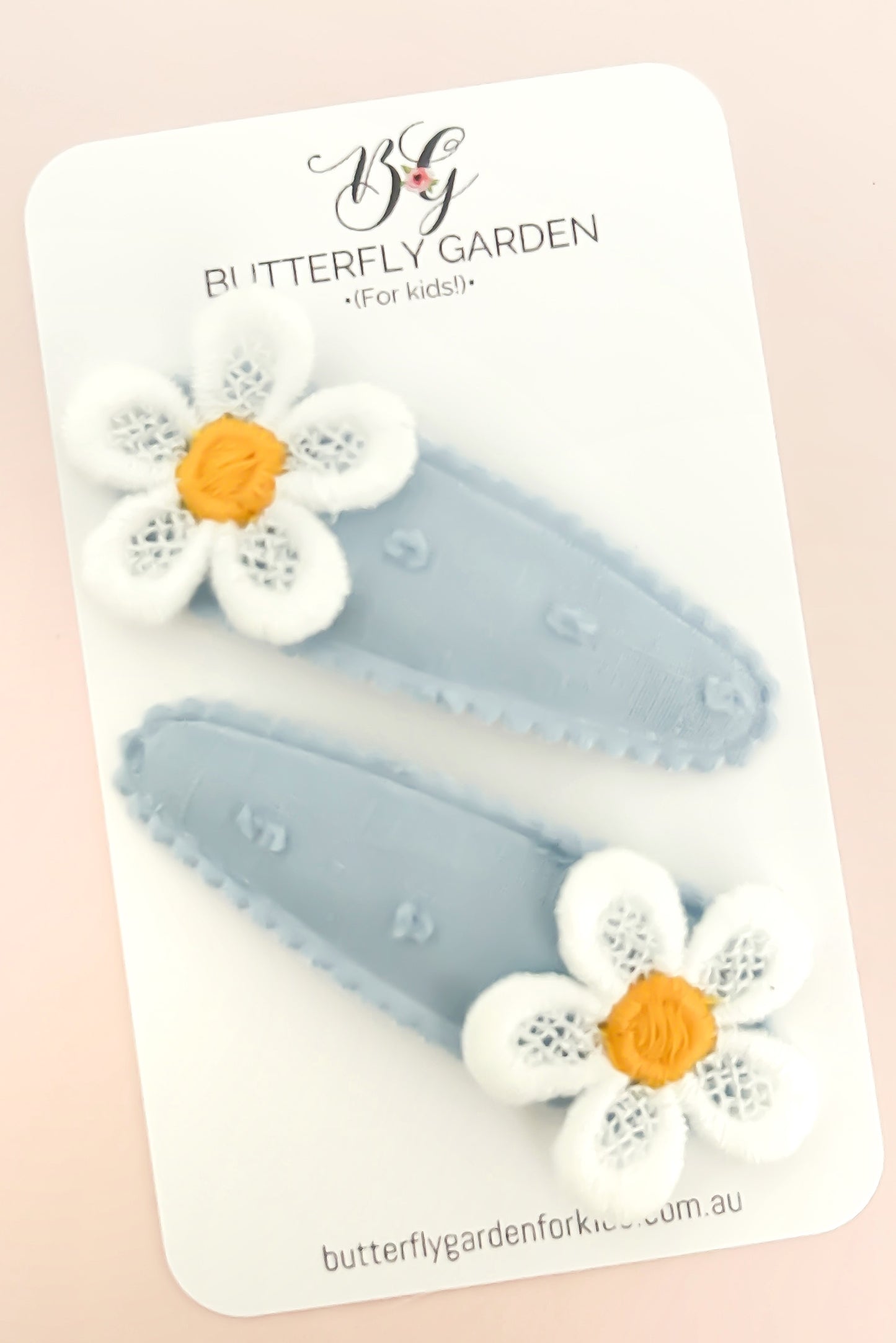Sunlit Blooms Fabric Snap clip duo