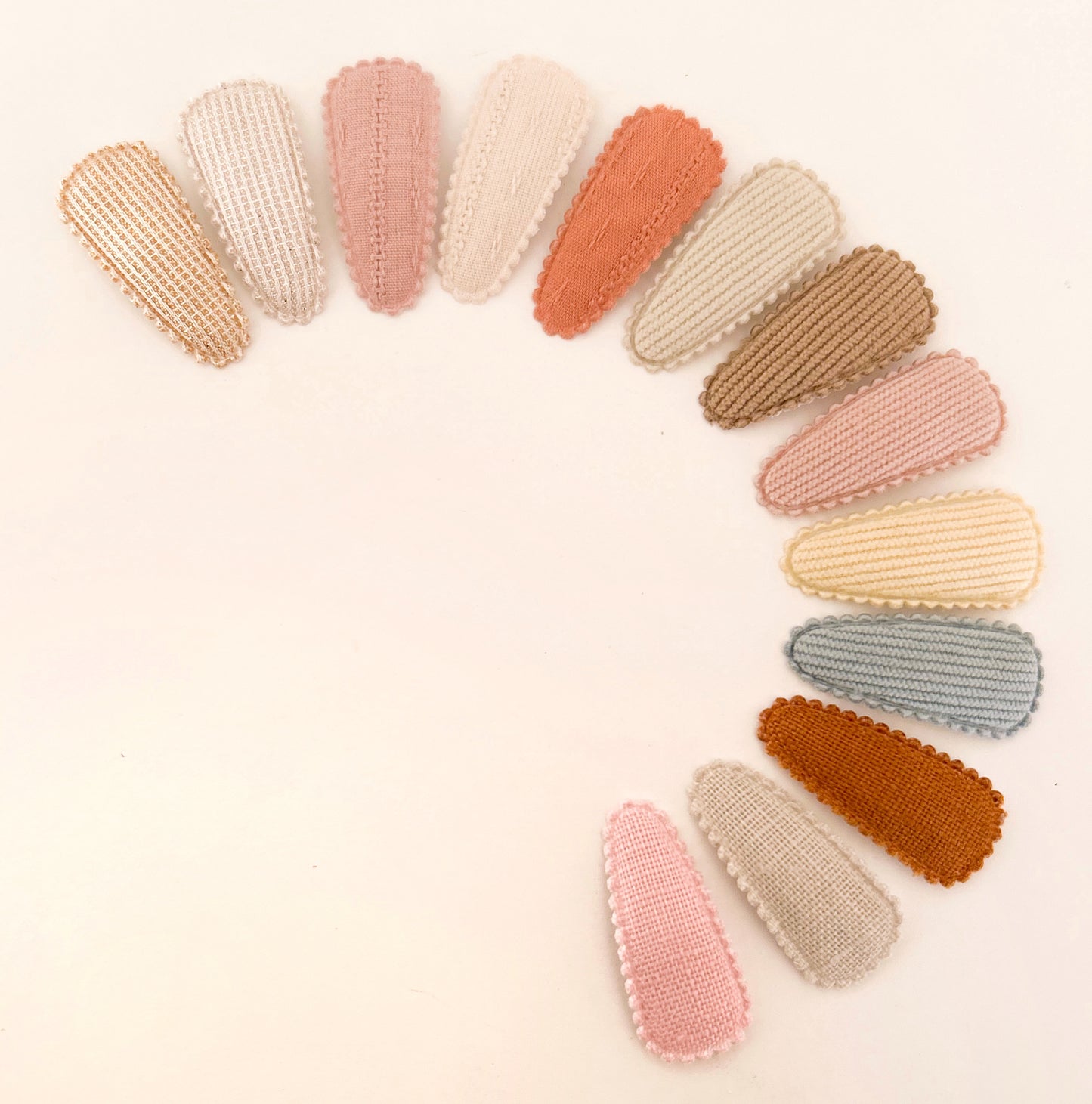 Ivory Embroidered Mini Cotton Snaps