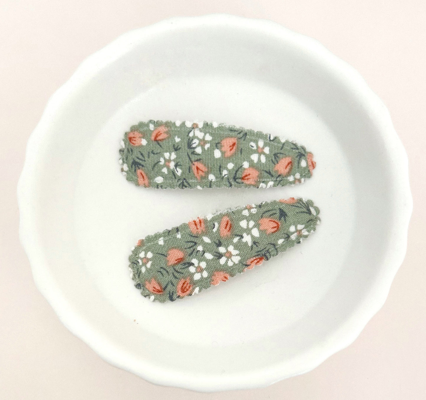 Indianna fabric snap clip duo