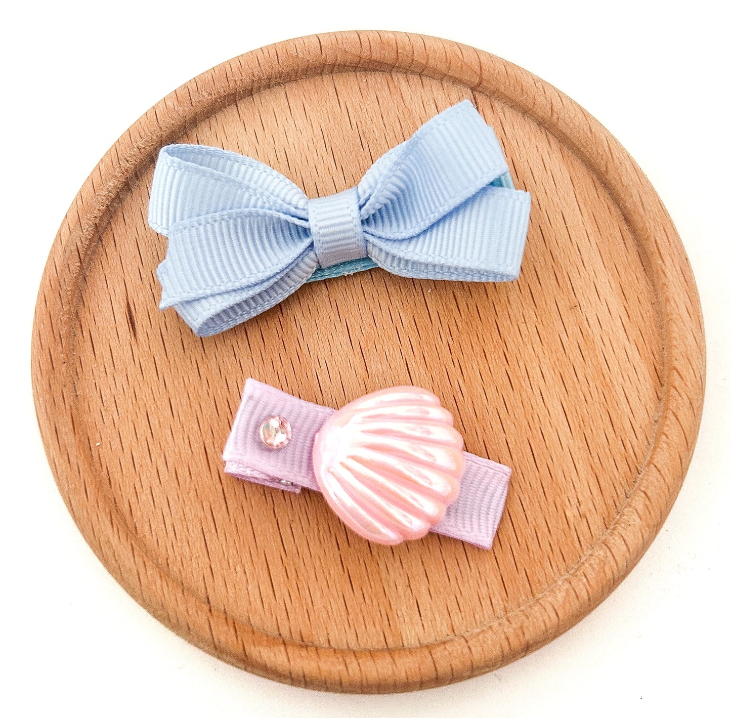 Dreamy Shell Fringe clip duo