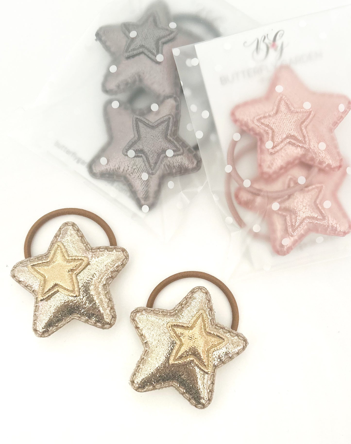 Starlight ponytail pair hair ties