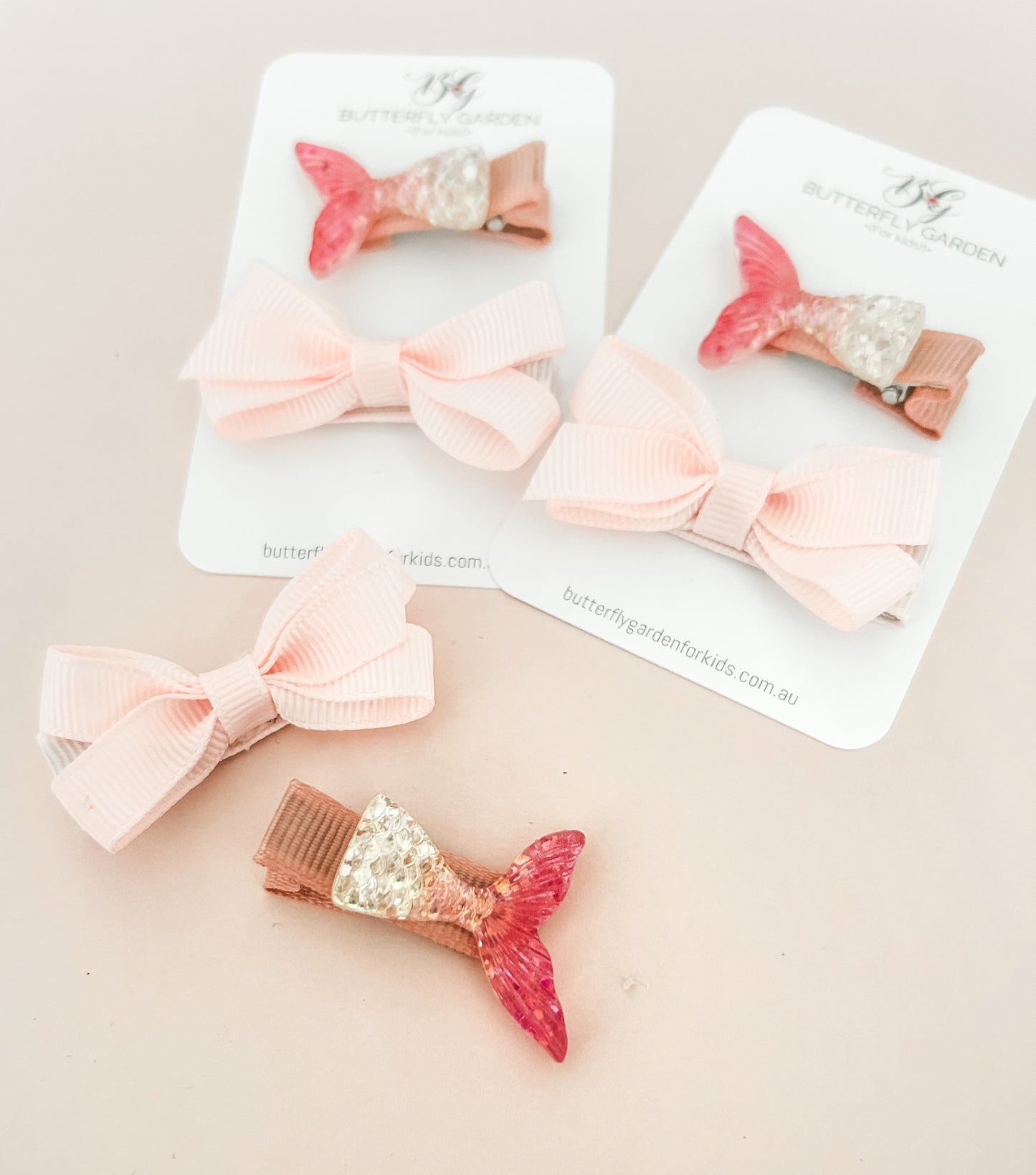 Shimmer Mermaid Fringe clip duo