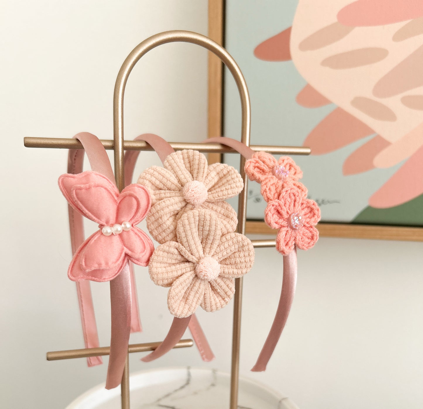 PomPom Bloom solid headband
