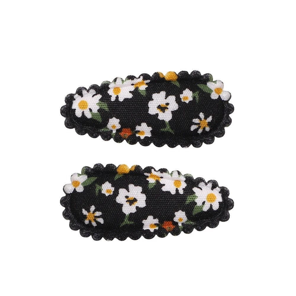 Ebony Floral Mini Cotton Snaps