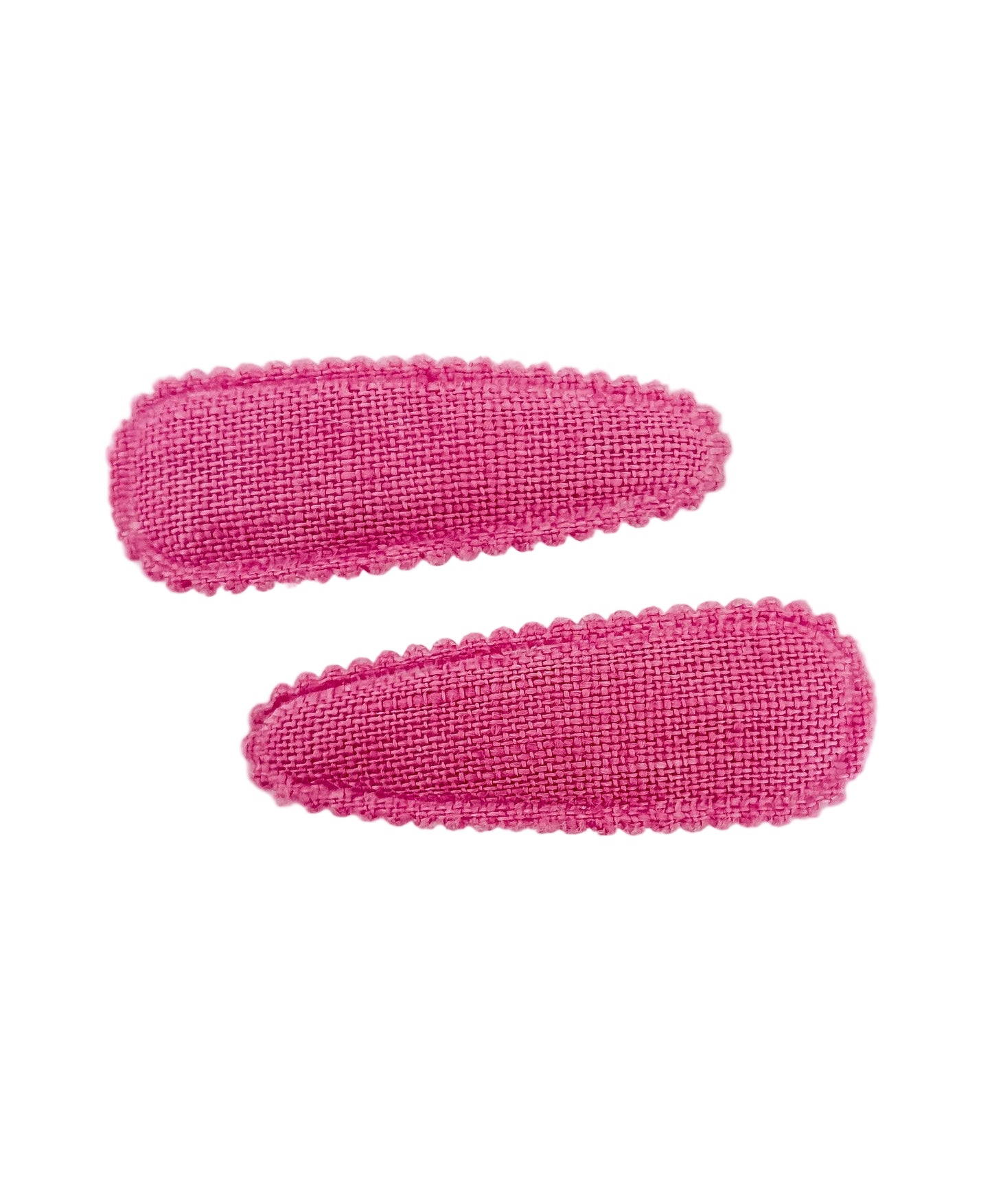 Bubblegum Fabric Snap Fringe clip duo