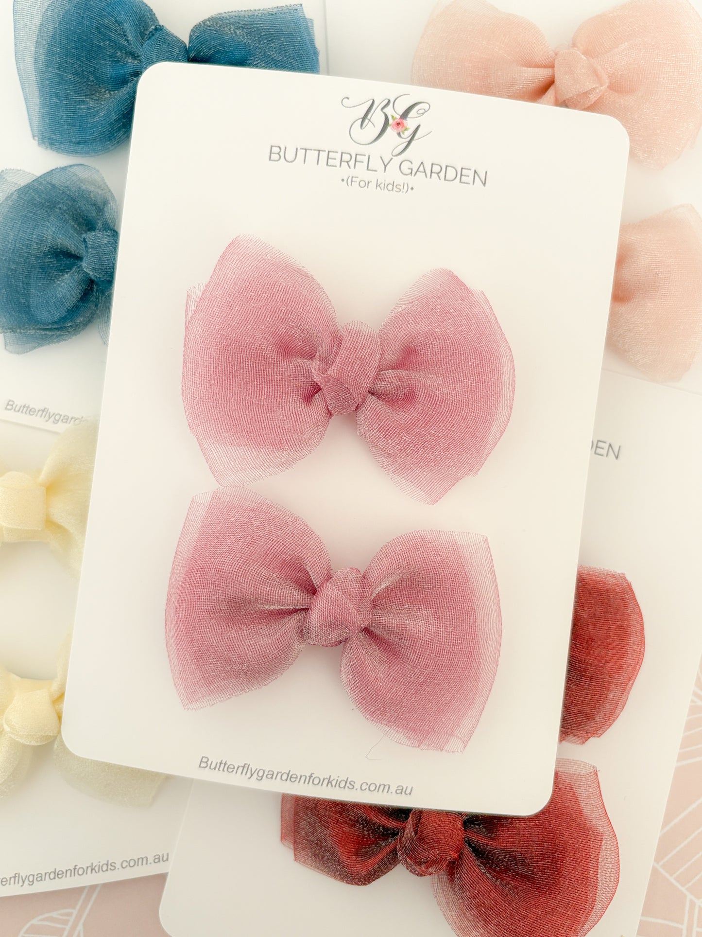 Shimmer Bow pairs - 5 colour choices