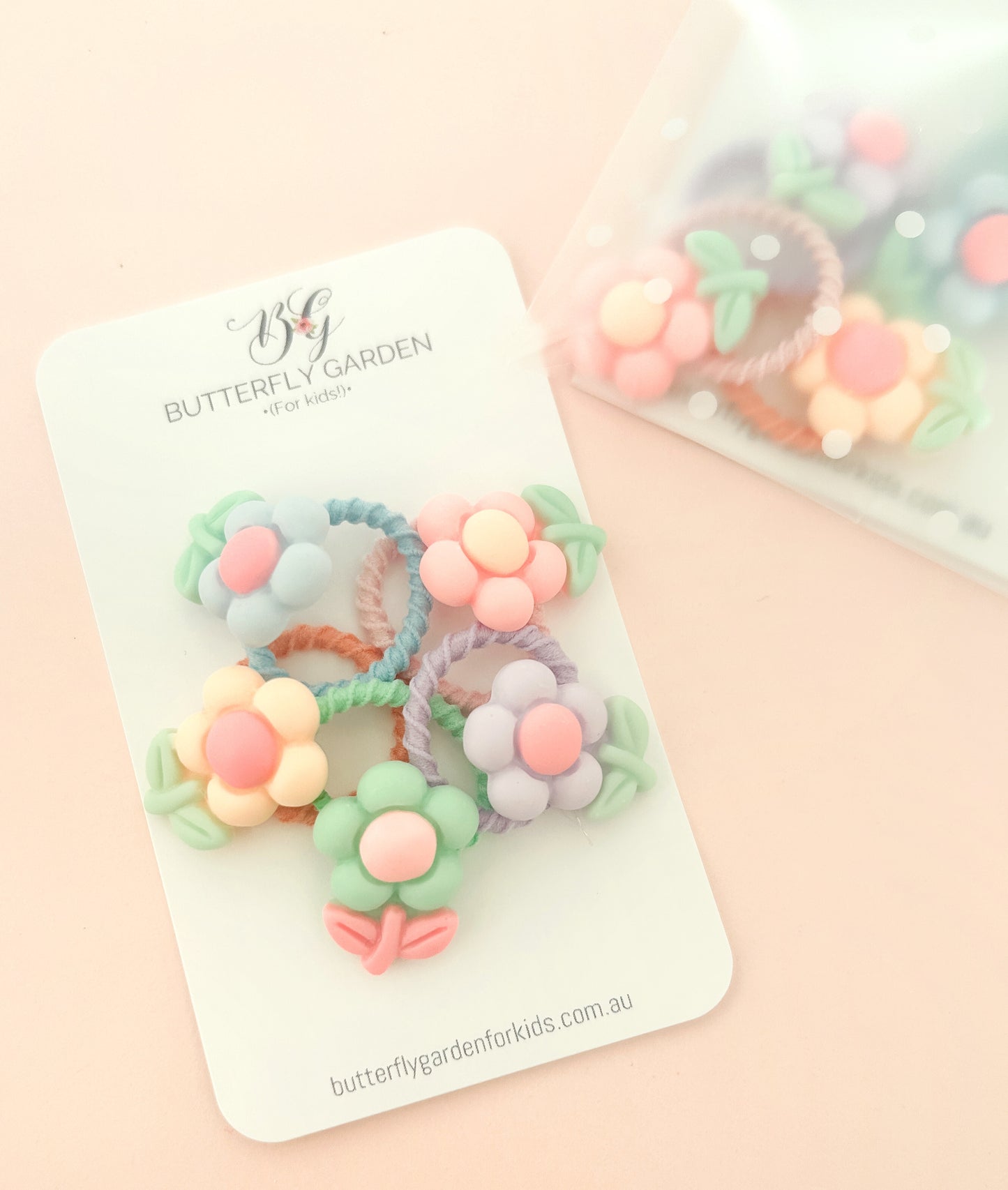 Mini hair tie set - Cottage Garden
