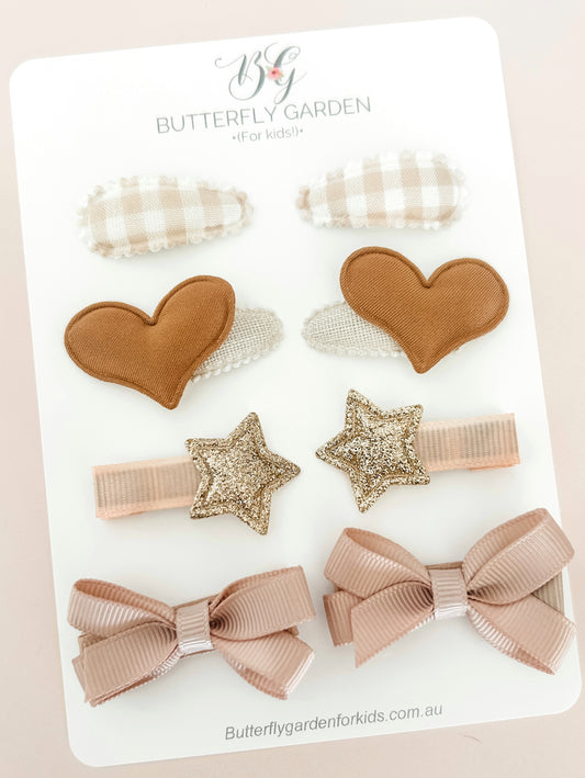 Neutral Twinset - baby nonslip clips Essentials pack