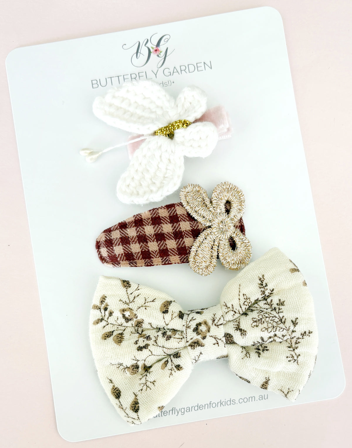 Willow Luxe trio of hair clips