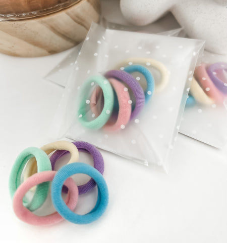 Super soft and Stretchy hair ties - Pastels