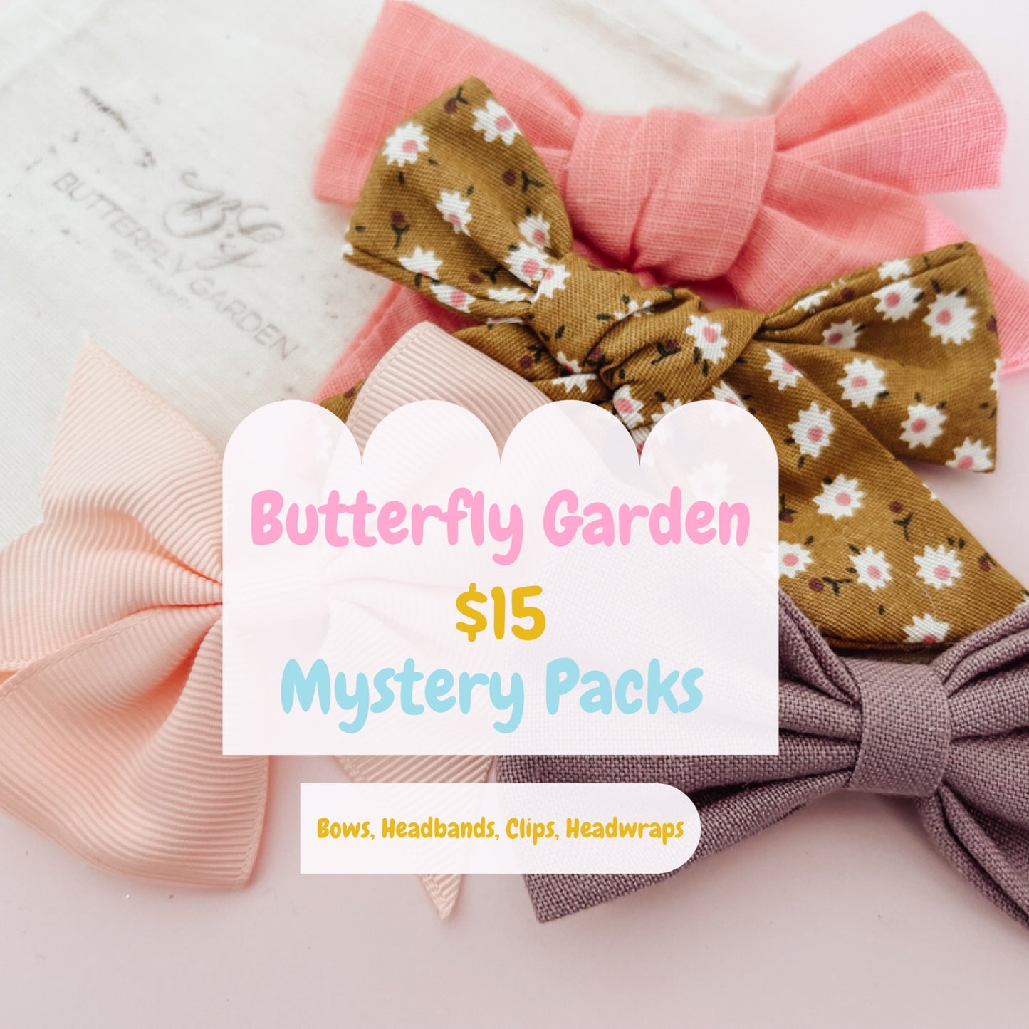 End of Season Mystery packs- choose from Bows, Clips & Headbands!