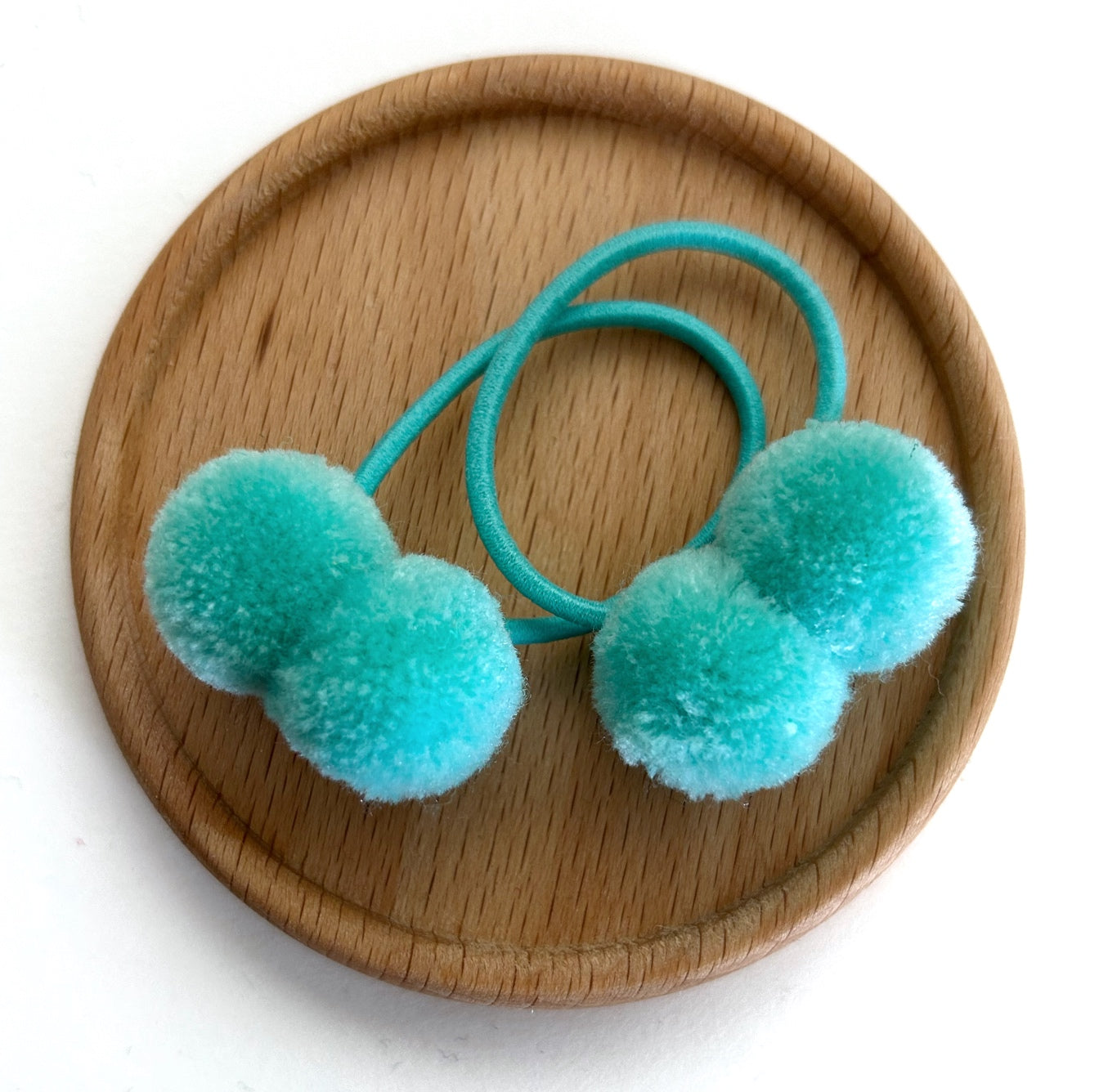 PomPom ponytail pair hair ties by