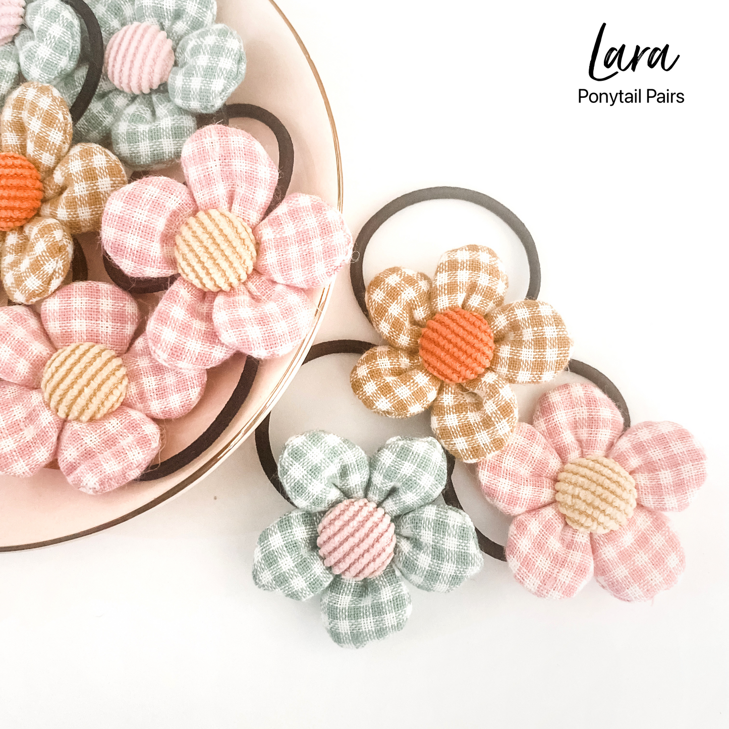 Lara ponytail pair hair ties - New Colours!