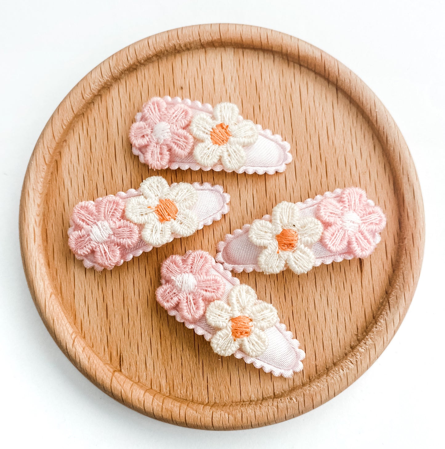 Delicate Blooms -single or pair of baby nonslip clips