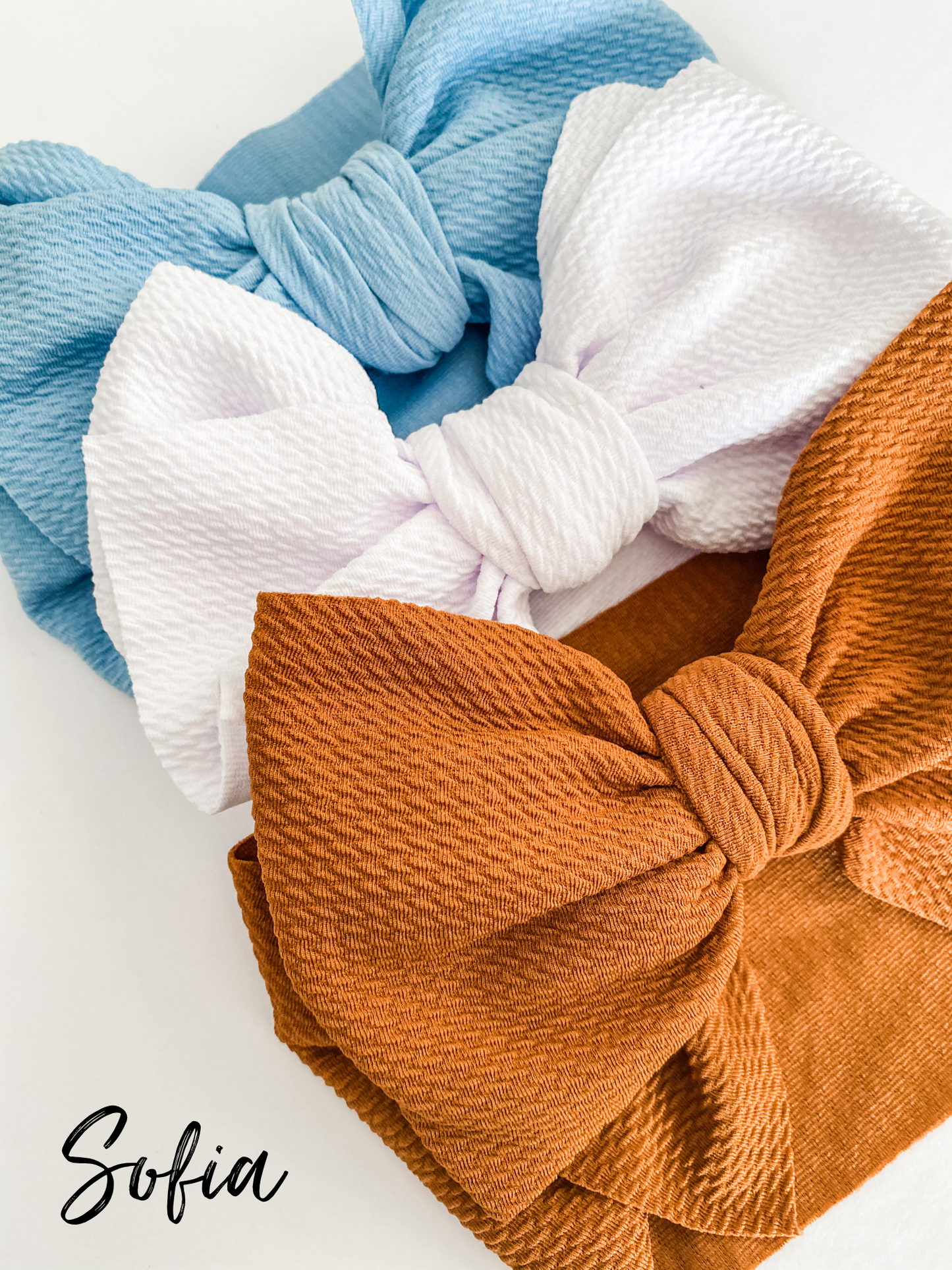 Sofia Big Bow Headwrap- newborn+, 7 colours!