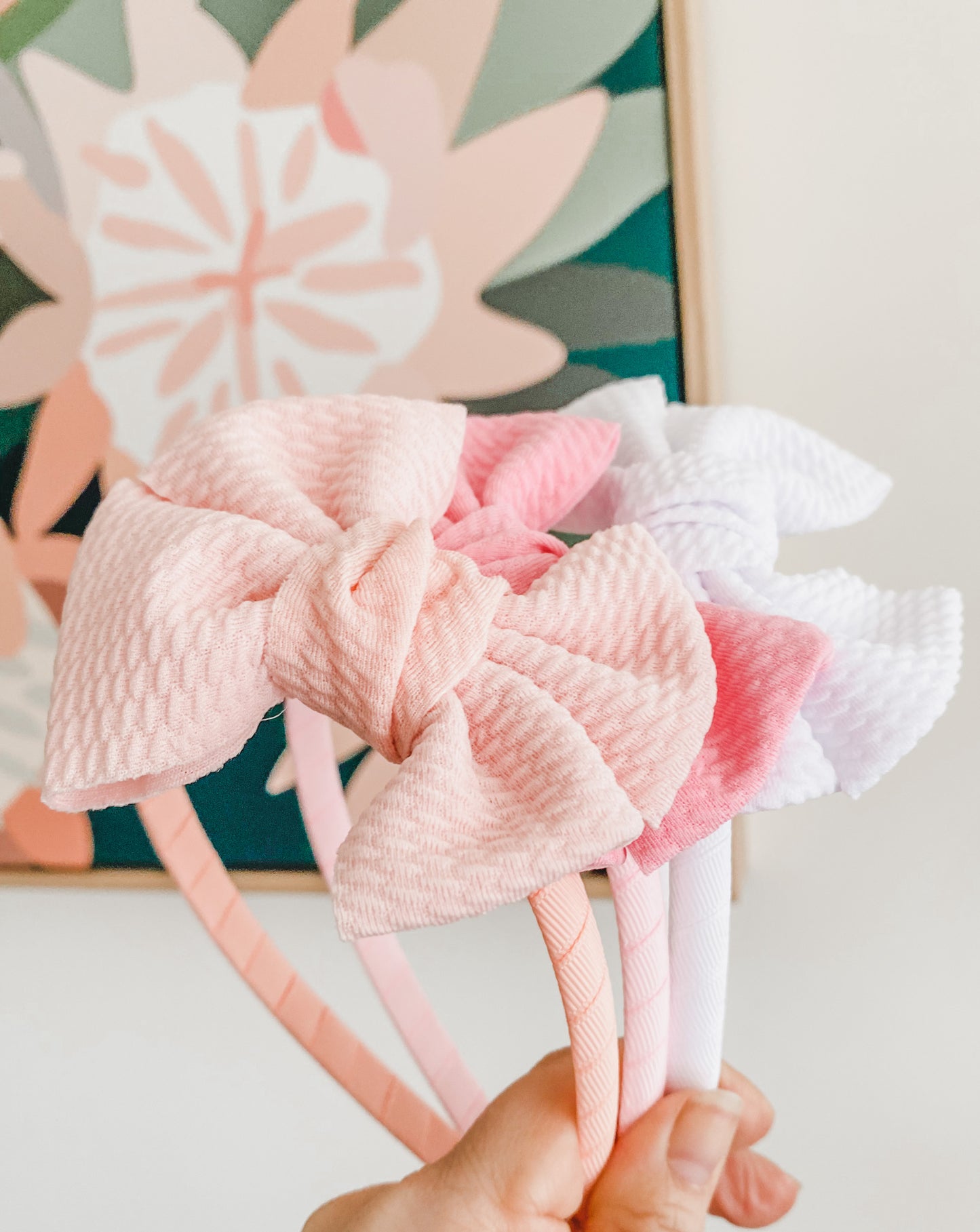 Alice solid headband & bow - 12 colours