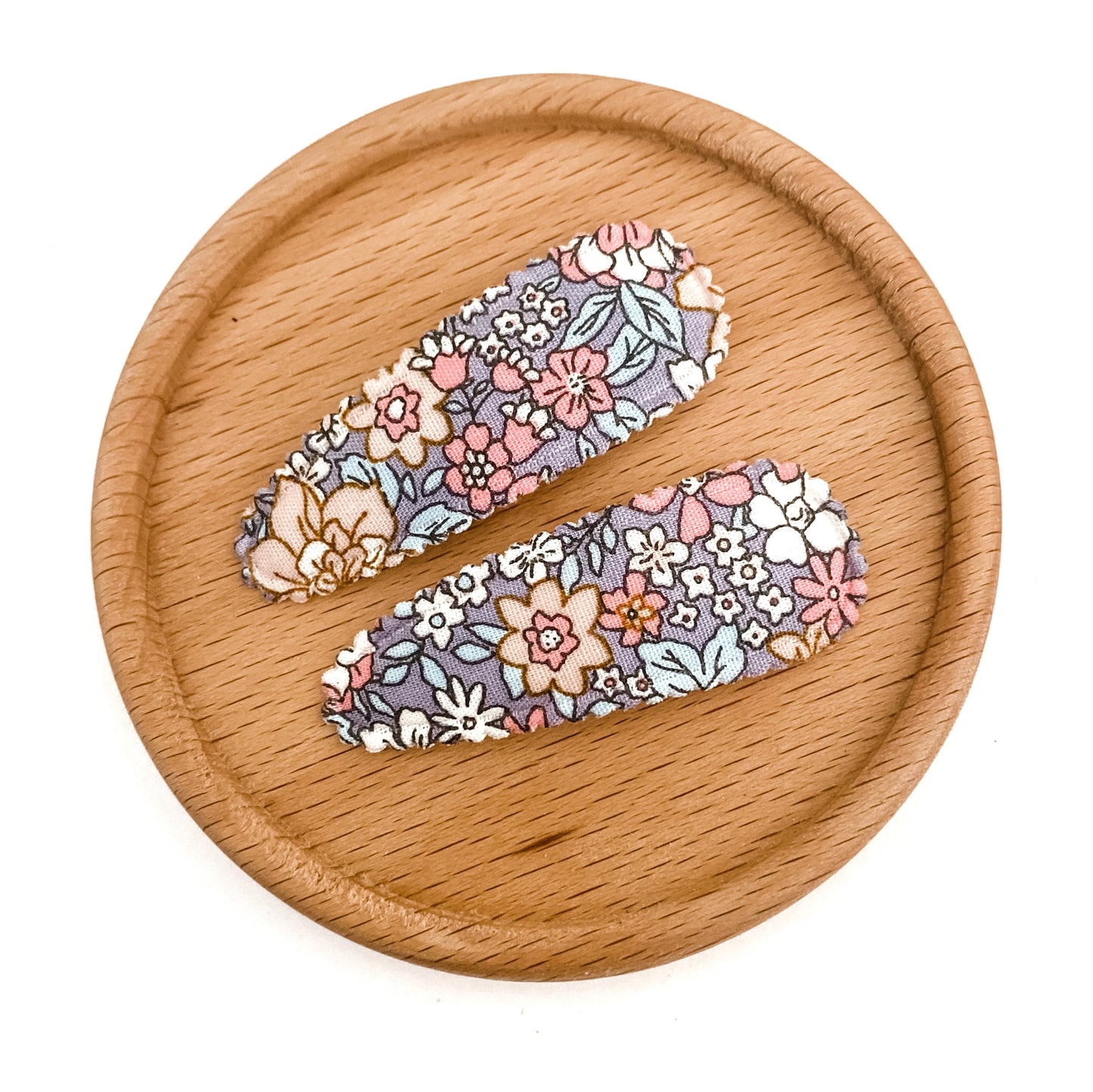 Edie fabric snap clip duo