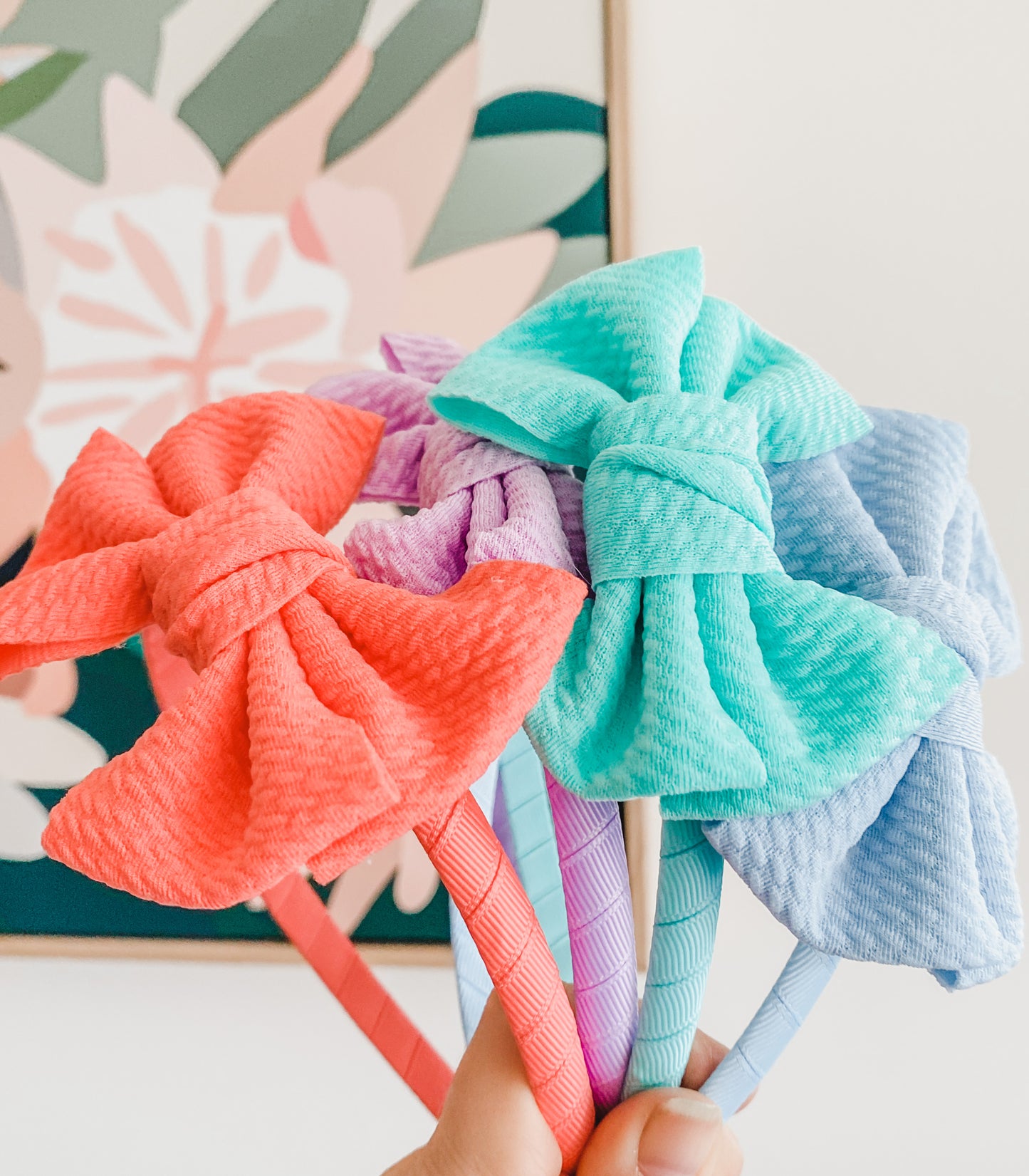 Alice solid headband & bow - 12 colours