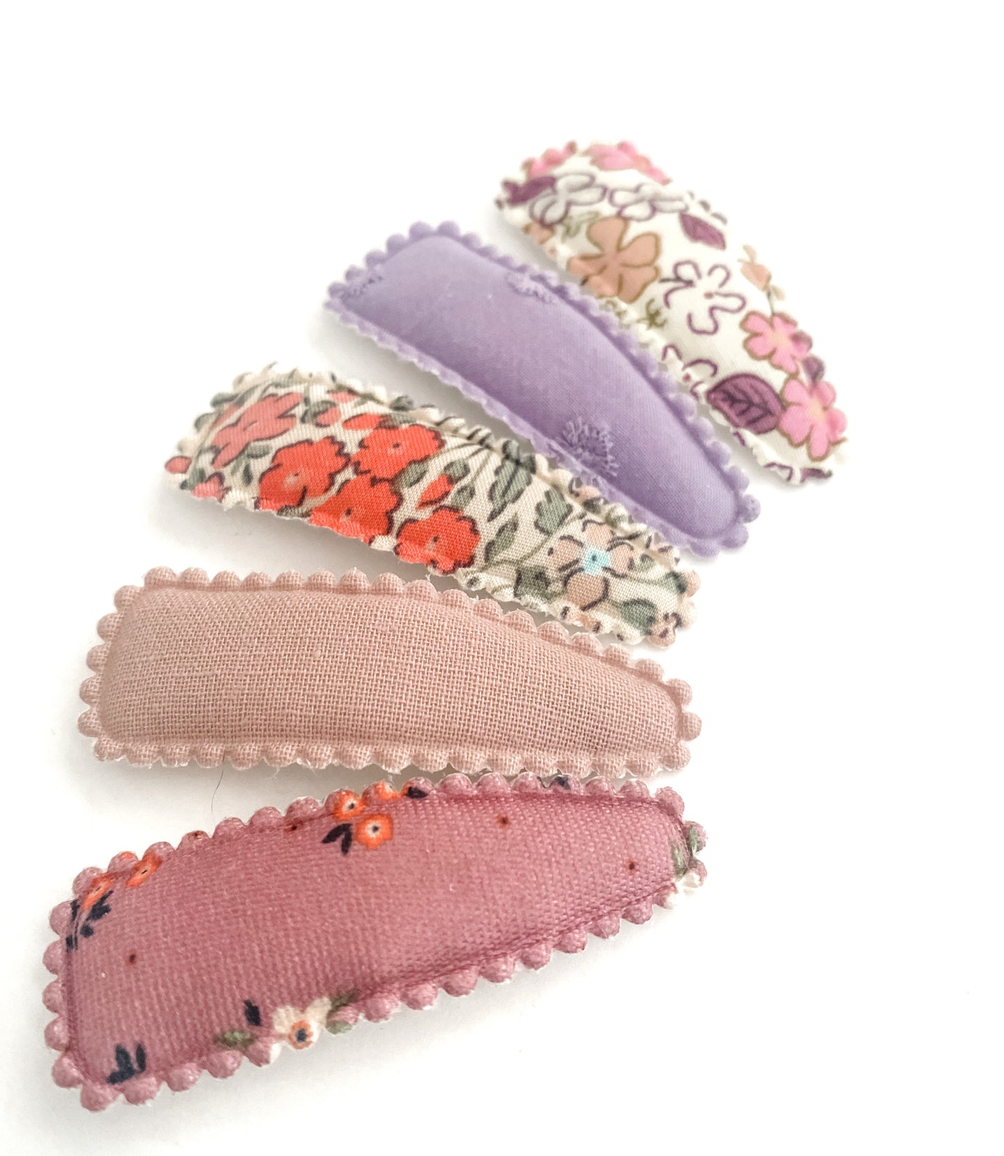 Jasmine fabric snap clip set