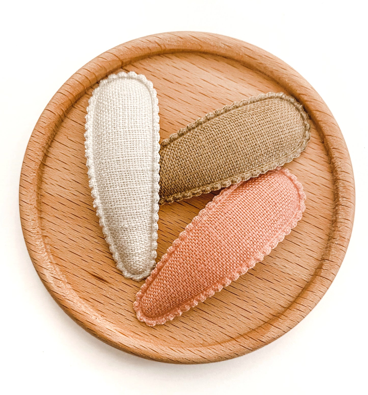 Isla fabric snap clip trio