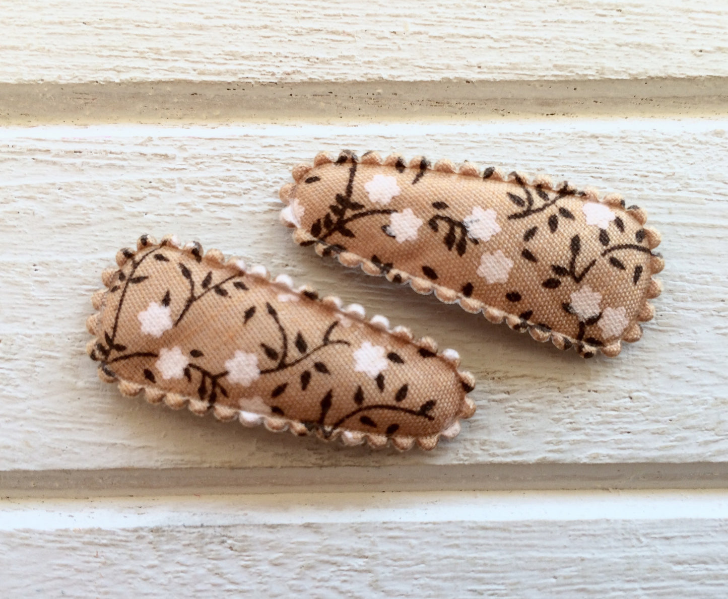 Petite floral baby non-slip hair clips- 5 colours to choose from!