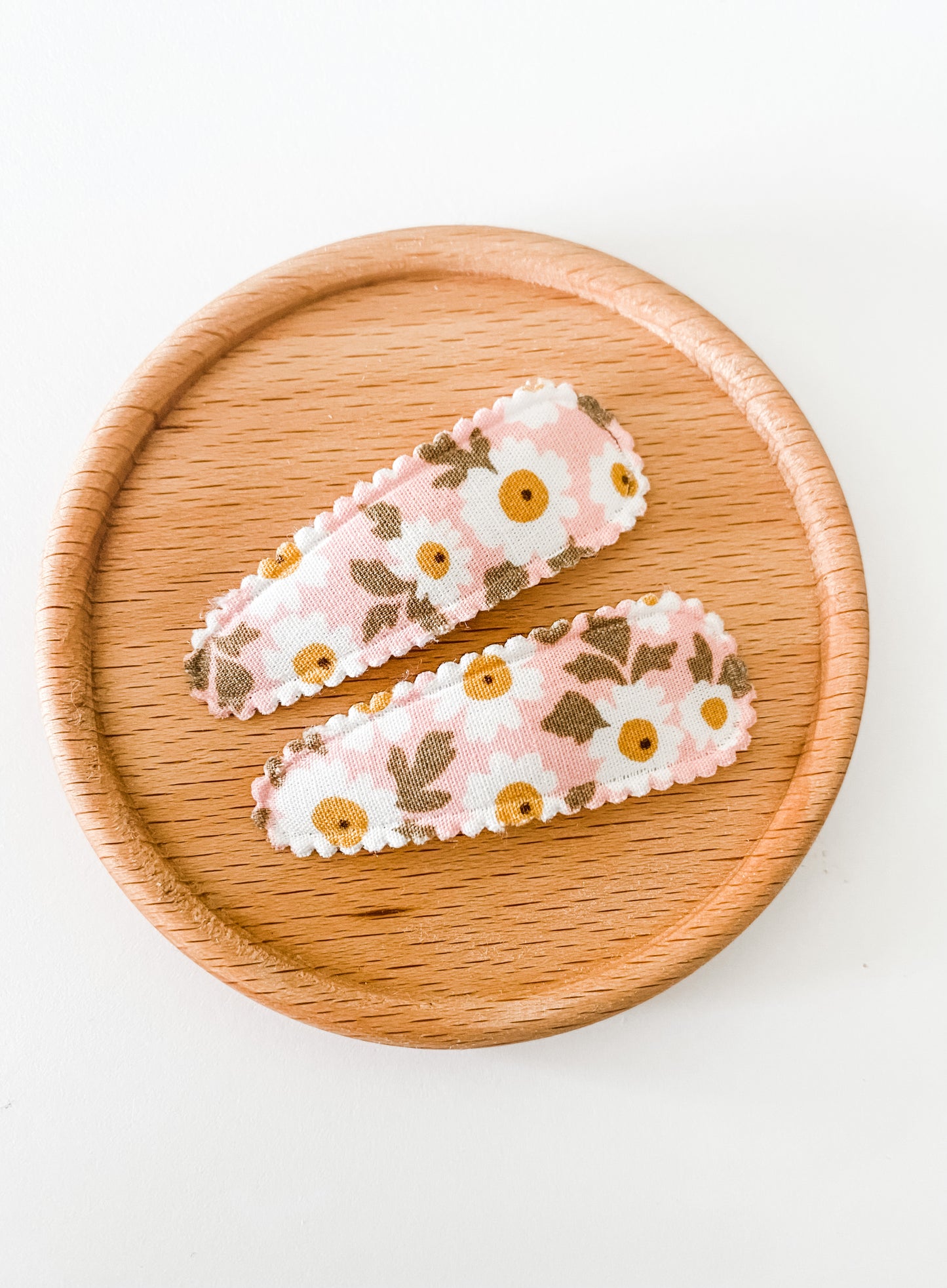 Heidi - Fabric Snap clip duo
