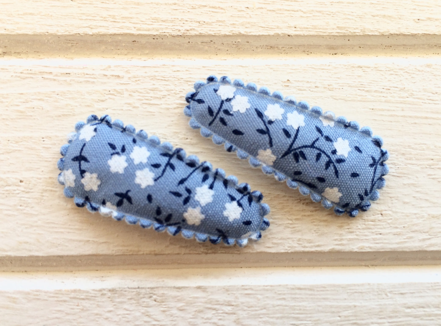 Petite floral baby non-slip hair clips- 5 colours to choose from!