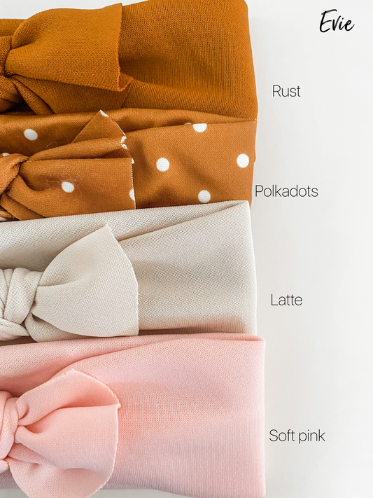 Evie topknot headband- 7 colours